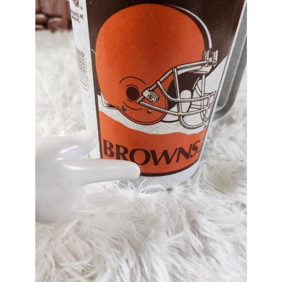 Cleveland Browns NFL FOOTBALL SUPER THERMO VINTAGE 1995 Plastic Lidded Cup Mug # - Picture 5 of 9